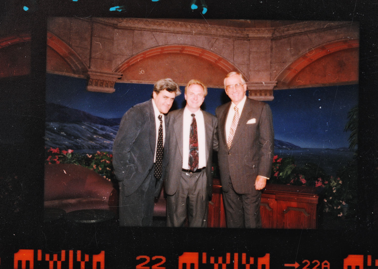 Grouping of NBC Contact Sheets and Negatives Featuring Ed McMahon and Jay Leno