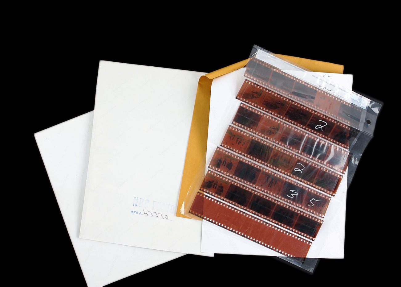 Grouping of NBC Contact Sheets and Negatives Featuring Ed McMahon and Jay Leno