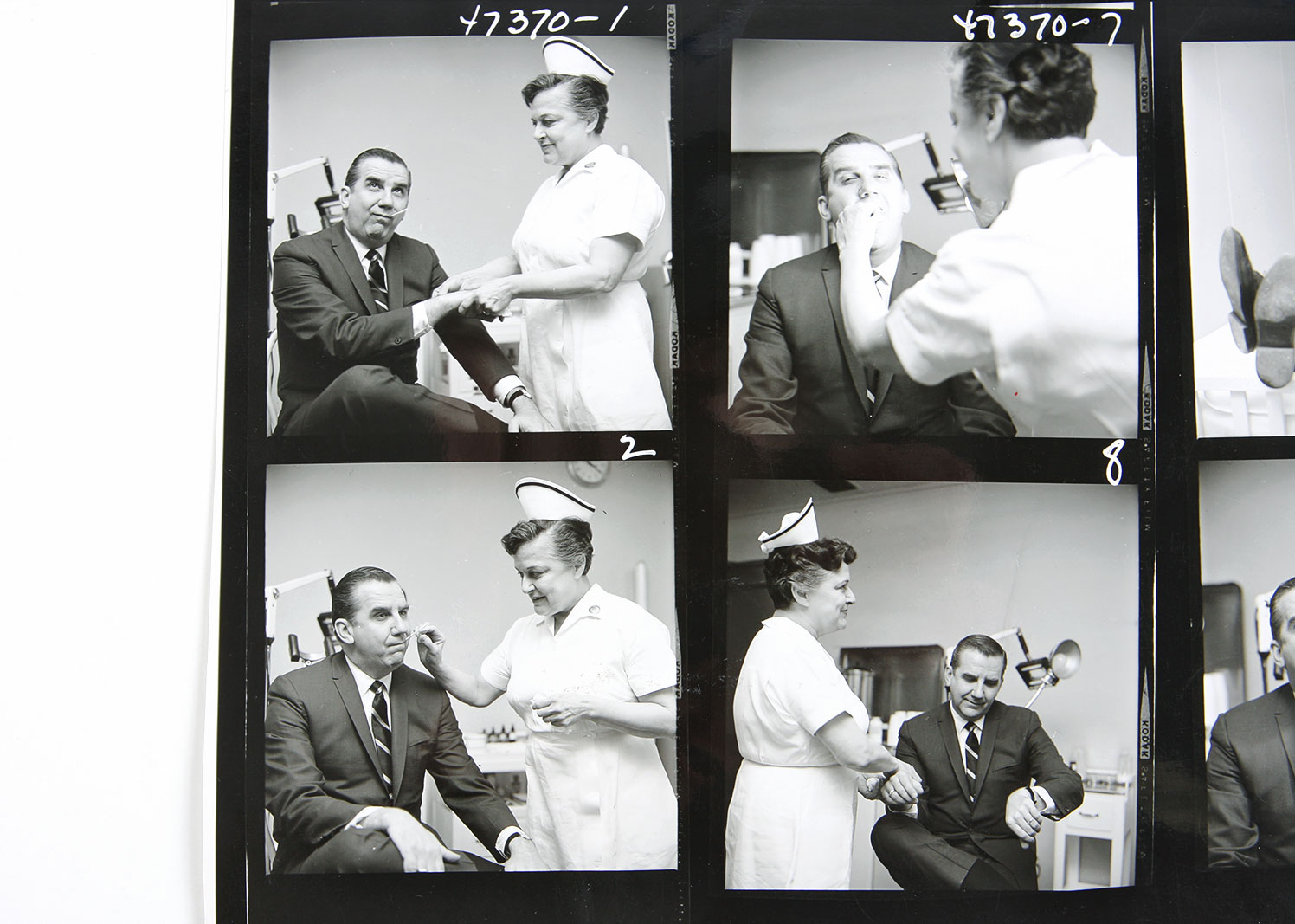 Grouping of NBC Contact Sheets and Negatives Featuring Ed McMahon and Jay Leno