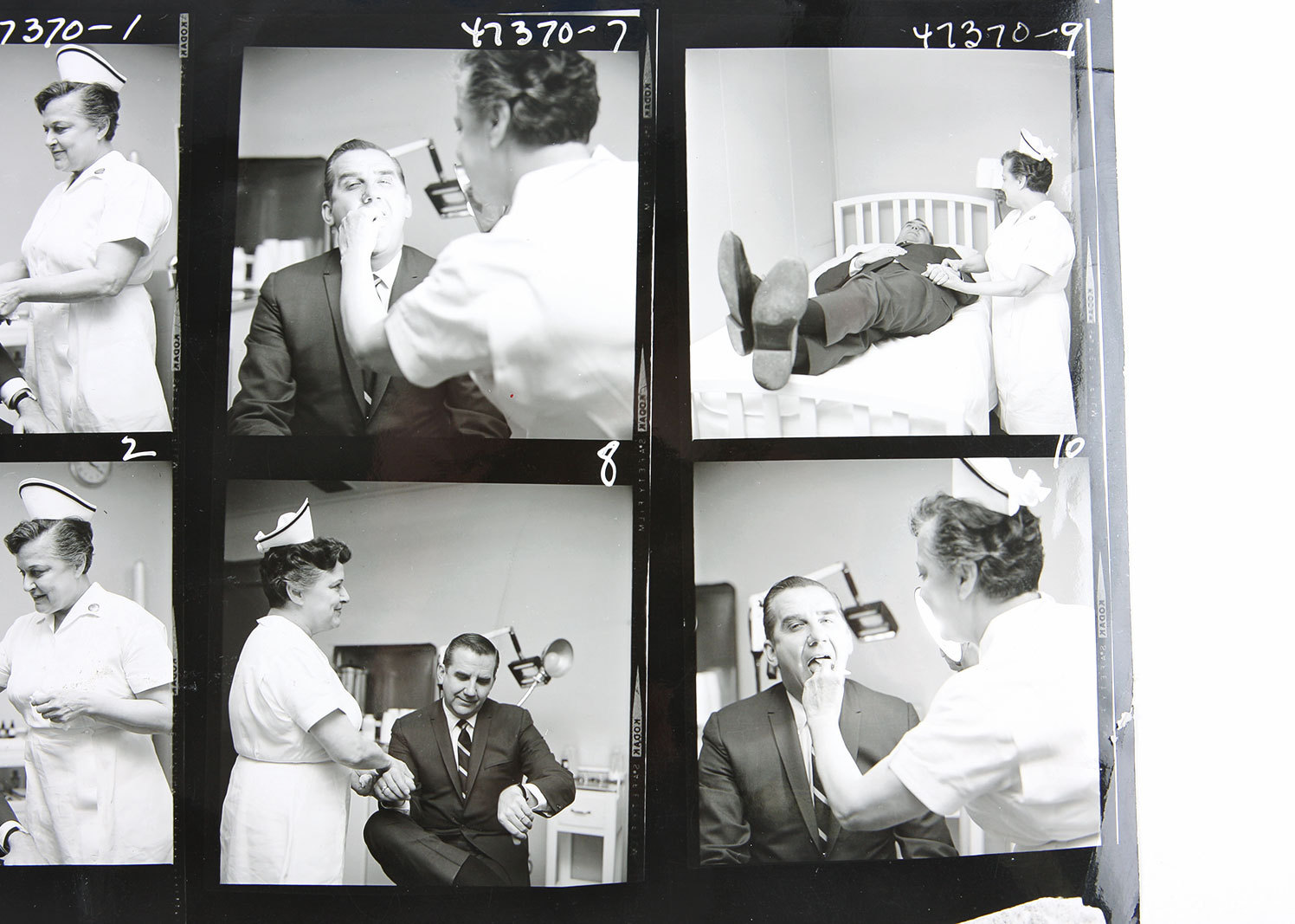 Grouping of NBC Contact Sheets and Negatives Featuring Ed McMahon and Jay Leno
