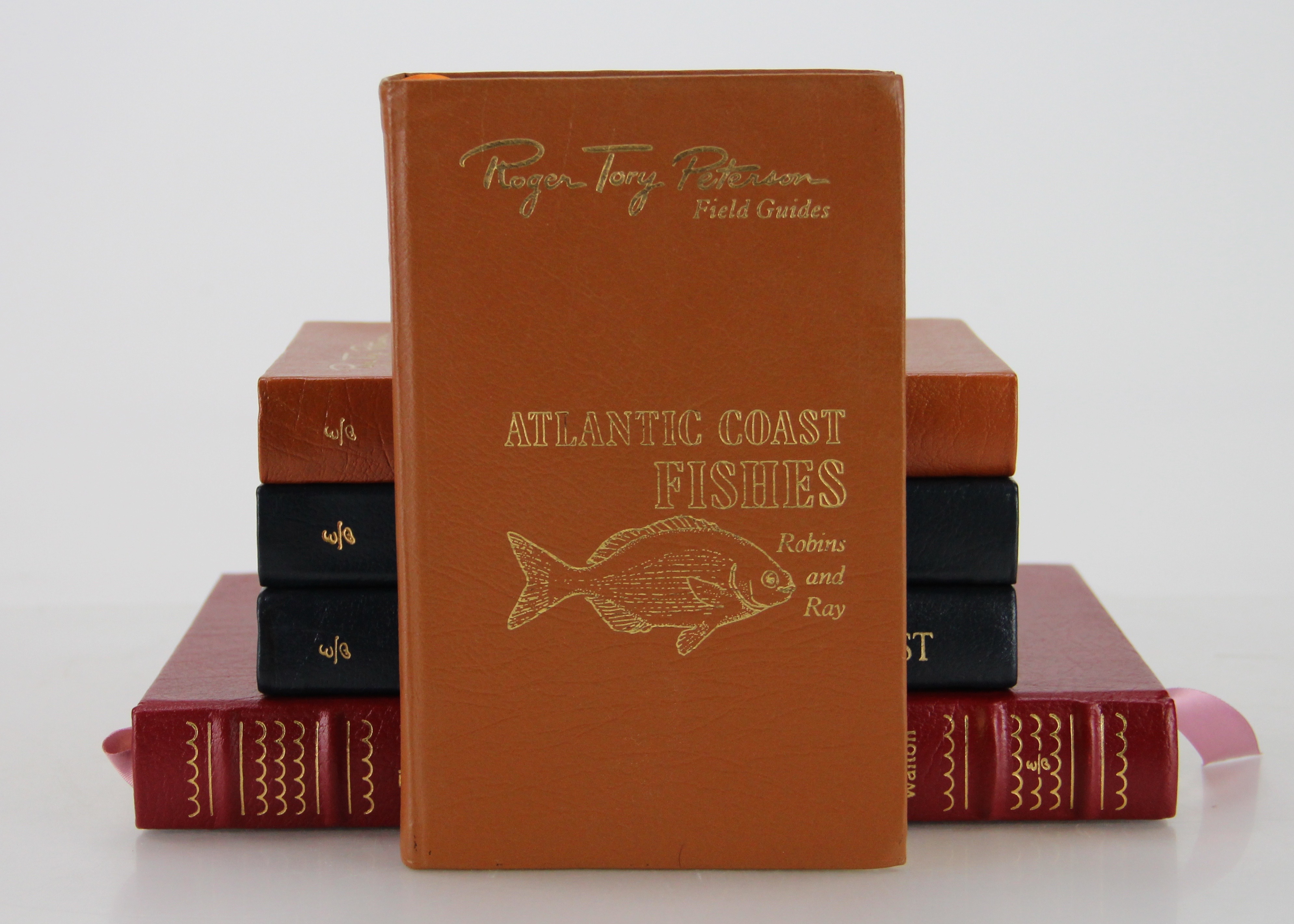 Easton Press Grouping of Roger Tory Peterson Bird and Fish Field Guides