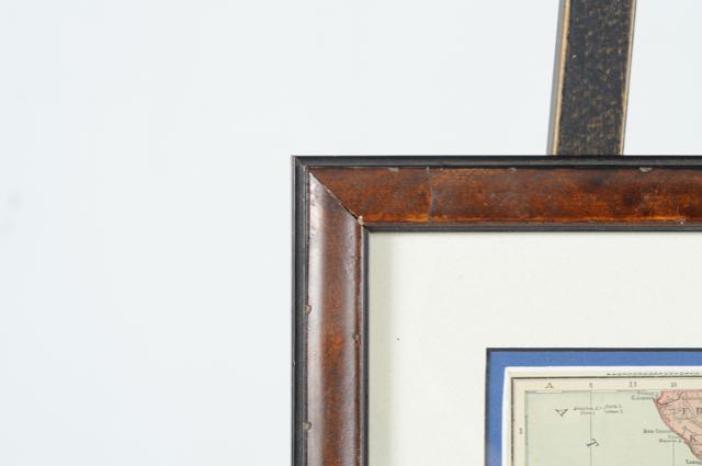 Original 1910 Map of Central and South Africa Map