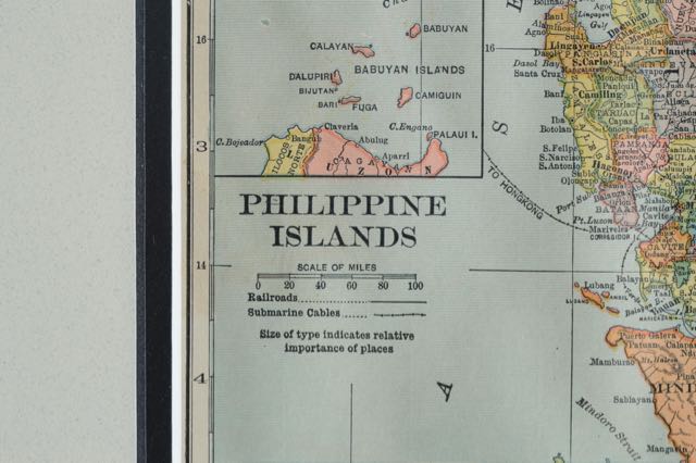 Original 1900 Map of South America