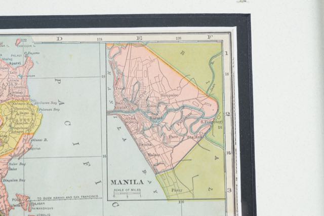 Original 1900 Map of South America