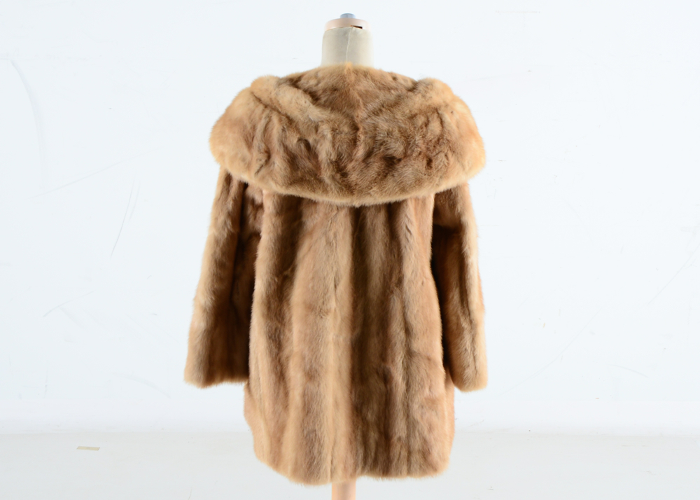 Vintage Emba, "Autumn Haze" Natural Brown Mink Fur Jacket