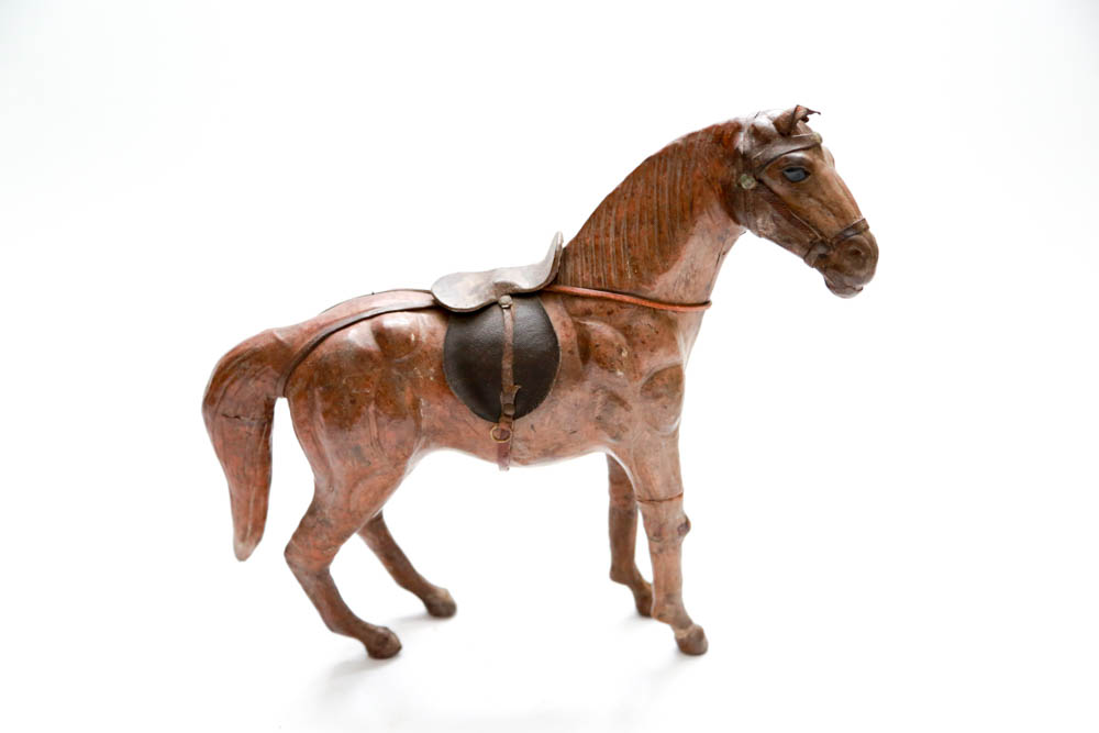 Antique Leather Horse