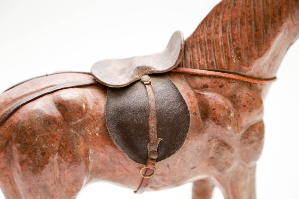 Antique Leather Horse