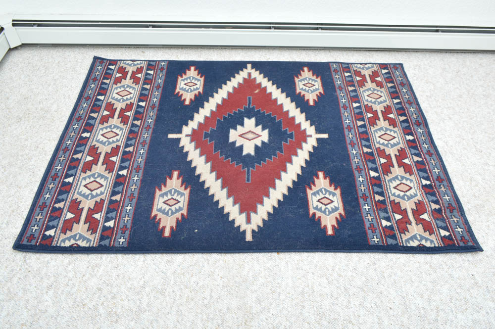 Machine Woven Southwestern Style Area Rug