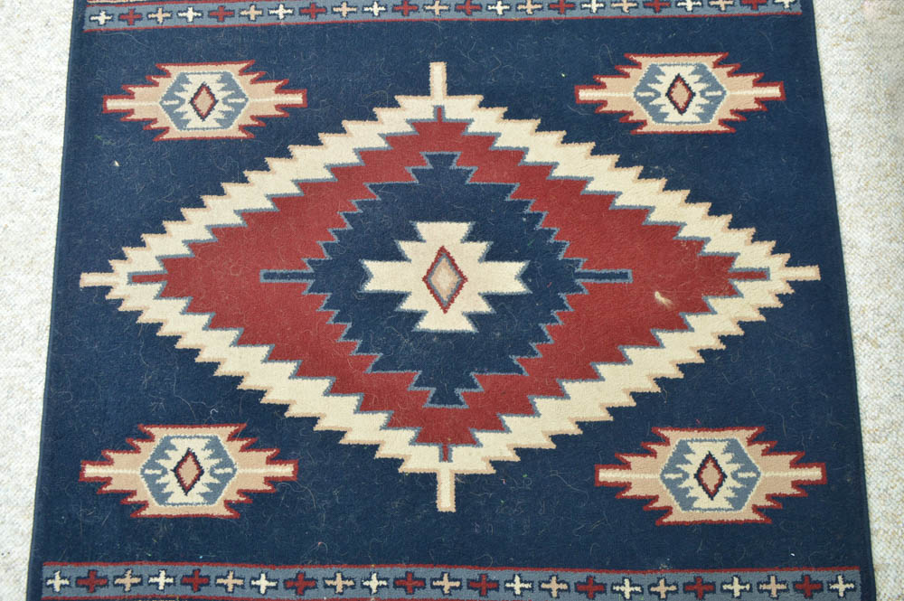 Machine Woven Southwestern Style Area Rug