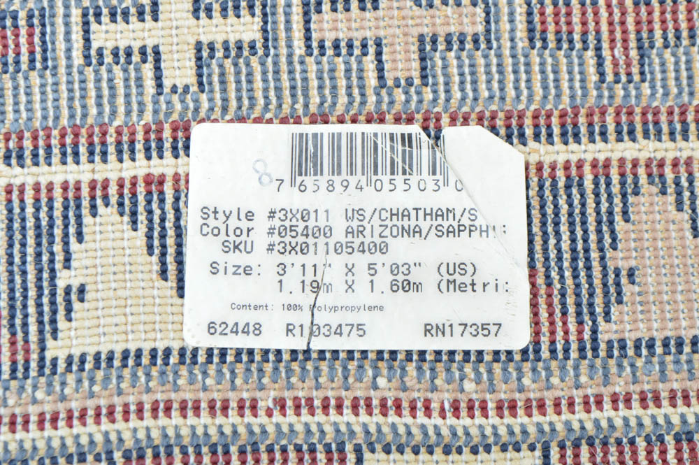 Machine Woven Southwestern Style Area Rug