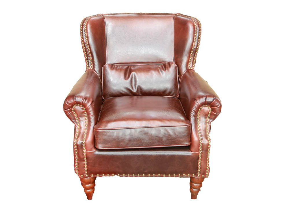 Brown Leather Club Chair