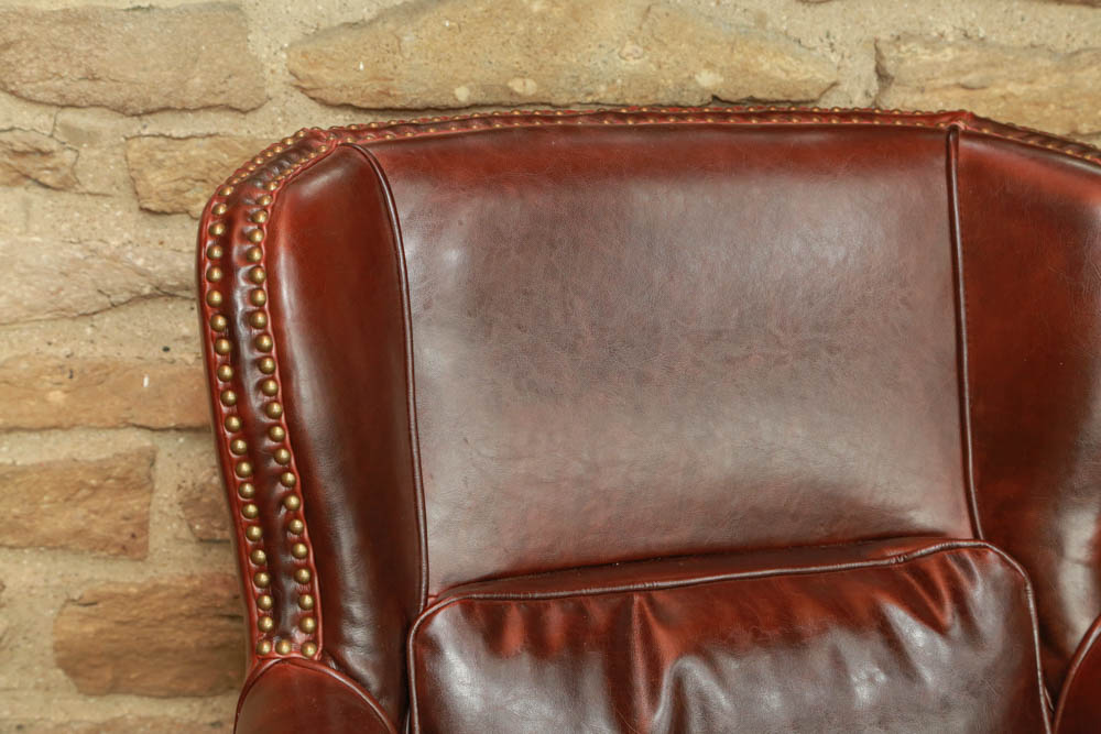 Brown Leather Club Chair