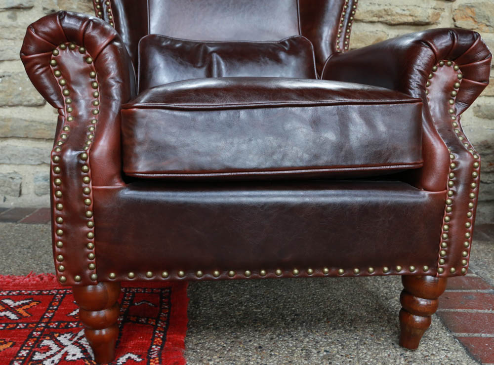 Brown Leather Club Chair