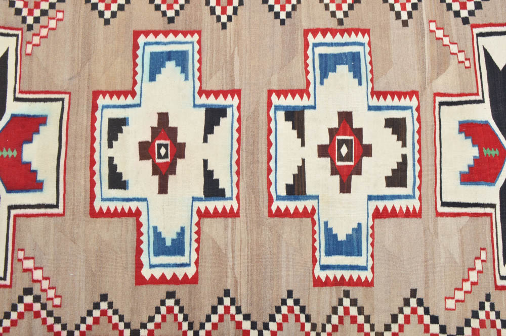 Navajo Style Hand Woven Wool Rug