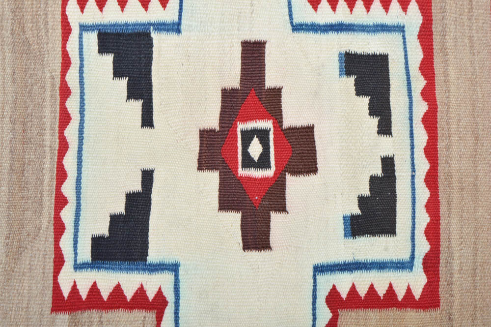 Navajo Style Hand Woven Wool Rug