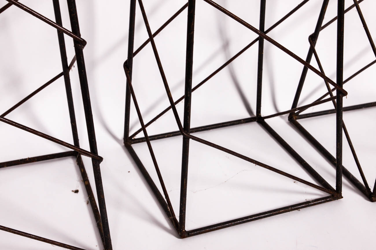 Trio of Metal Plant Stands