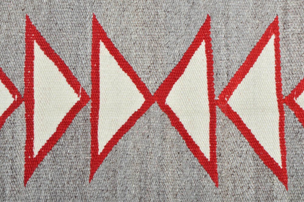 Red, White and Black Navajo Blanket