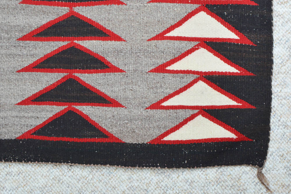 Red, White and Black Navajo Blanket