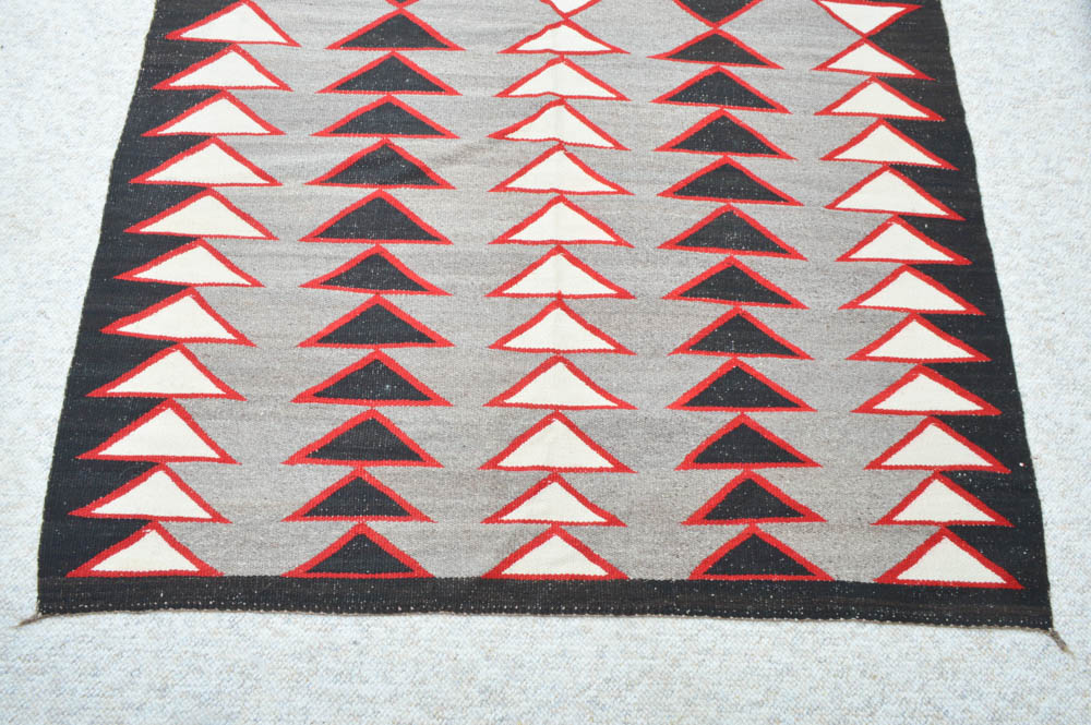 Red, White and Black Navajo Blanket
