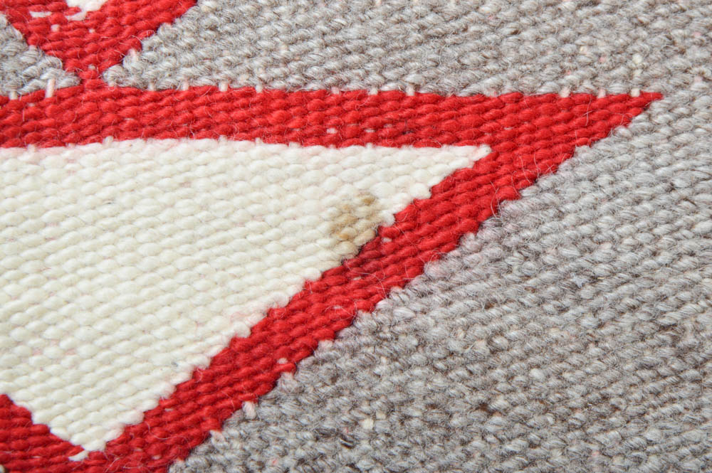 Red, White and Black Navajo Blanket