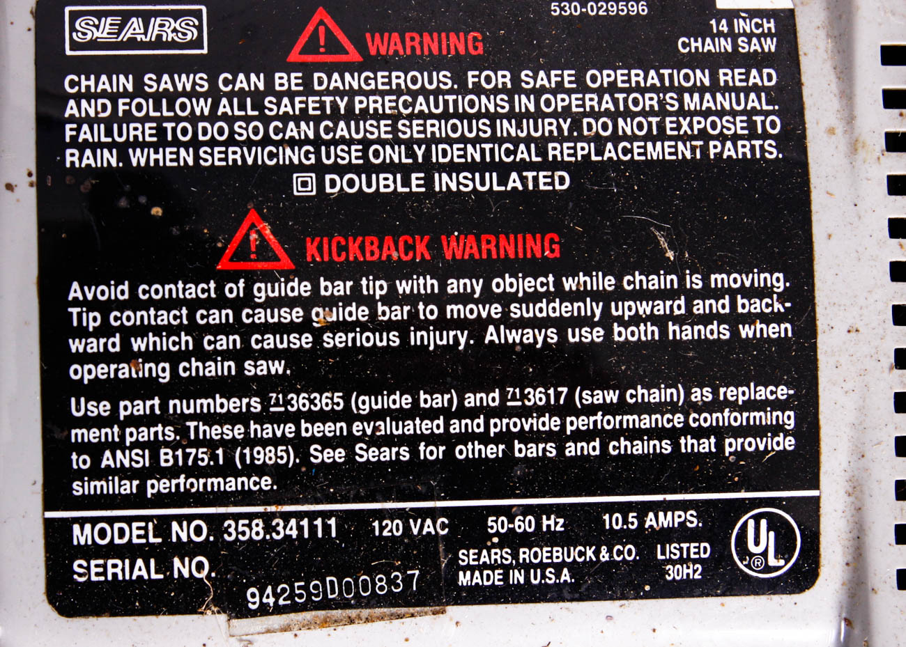 Chainsaw and Pair of Lawn Trimmers