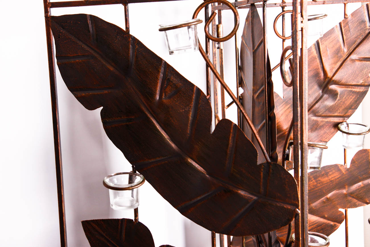 Three Panel Copper Tone Room Divider