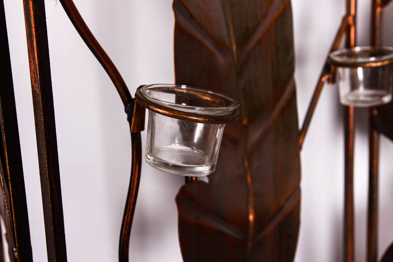 Three Panel Copper Tone Room Divider