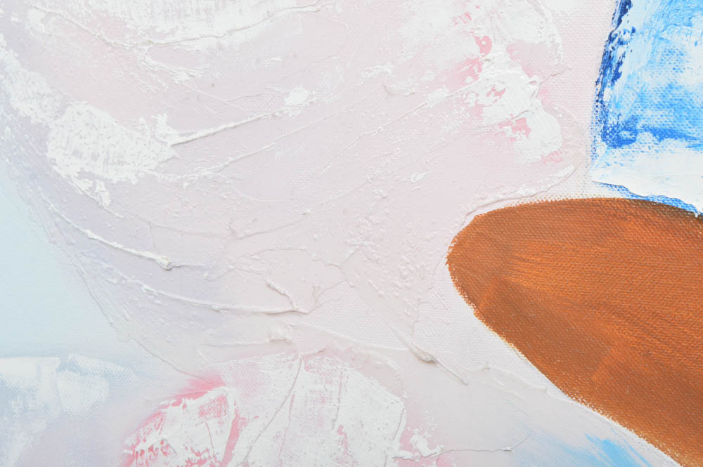 Portrait Painting of Native American Woman with Pottery