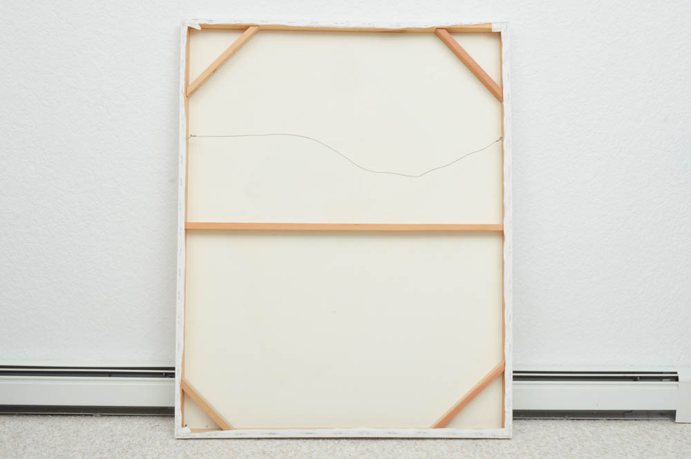 Portrait Painting of Native American Woman with Pottery