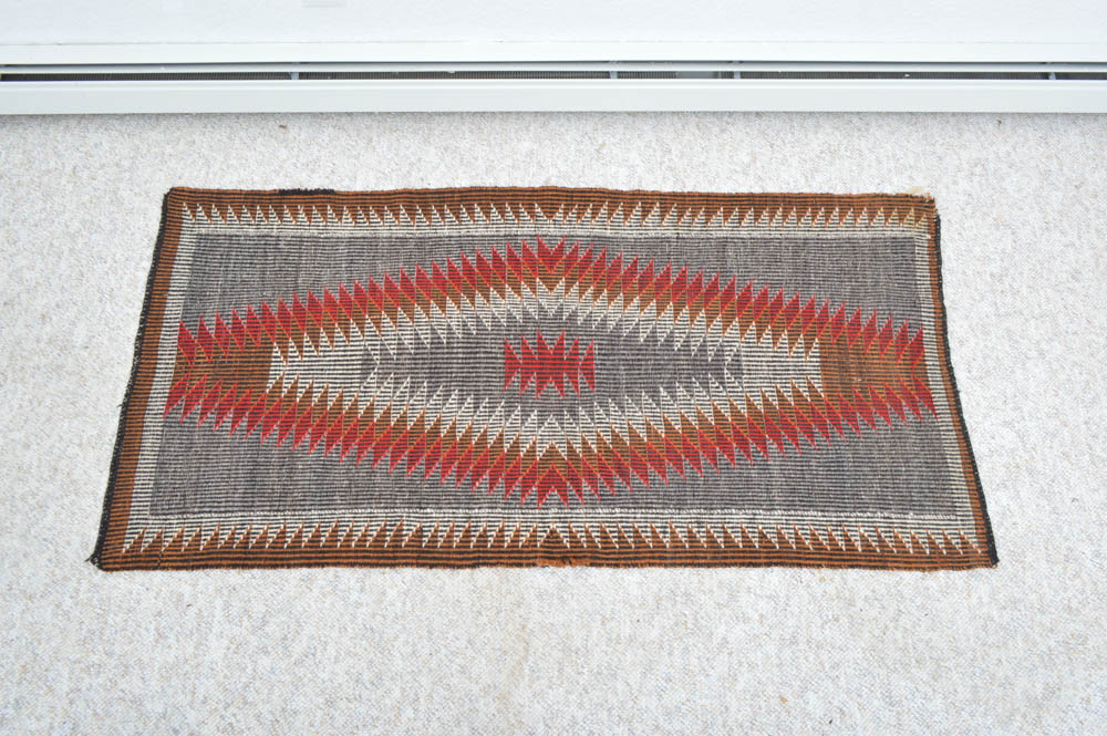 Handwoven Navajo Burntwater Rug