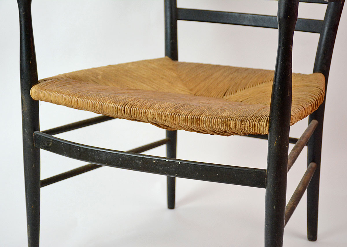 Painted Ladder Back Arm Chair