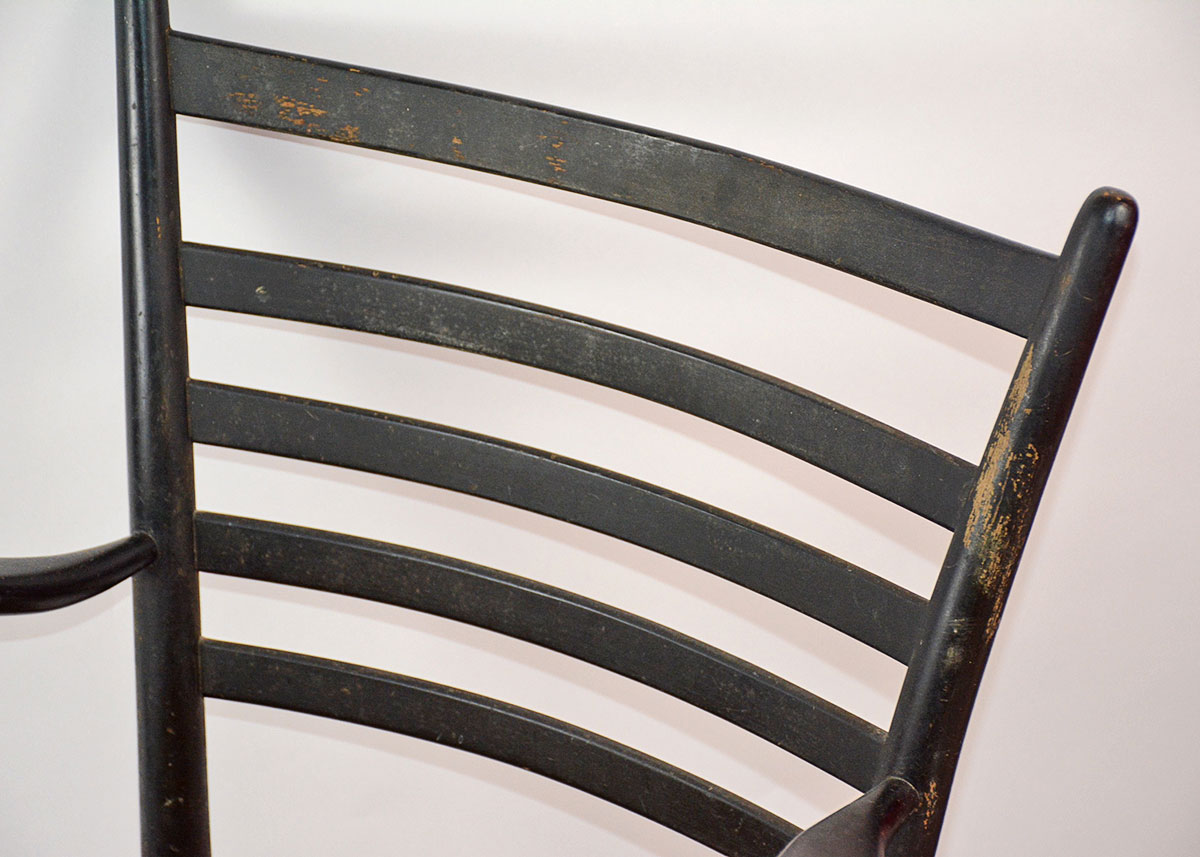 Painted Ladder Back Arm Chair