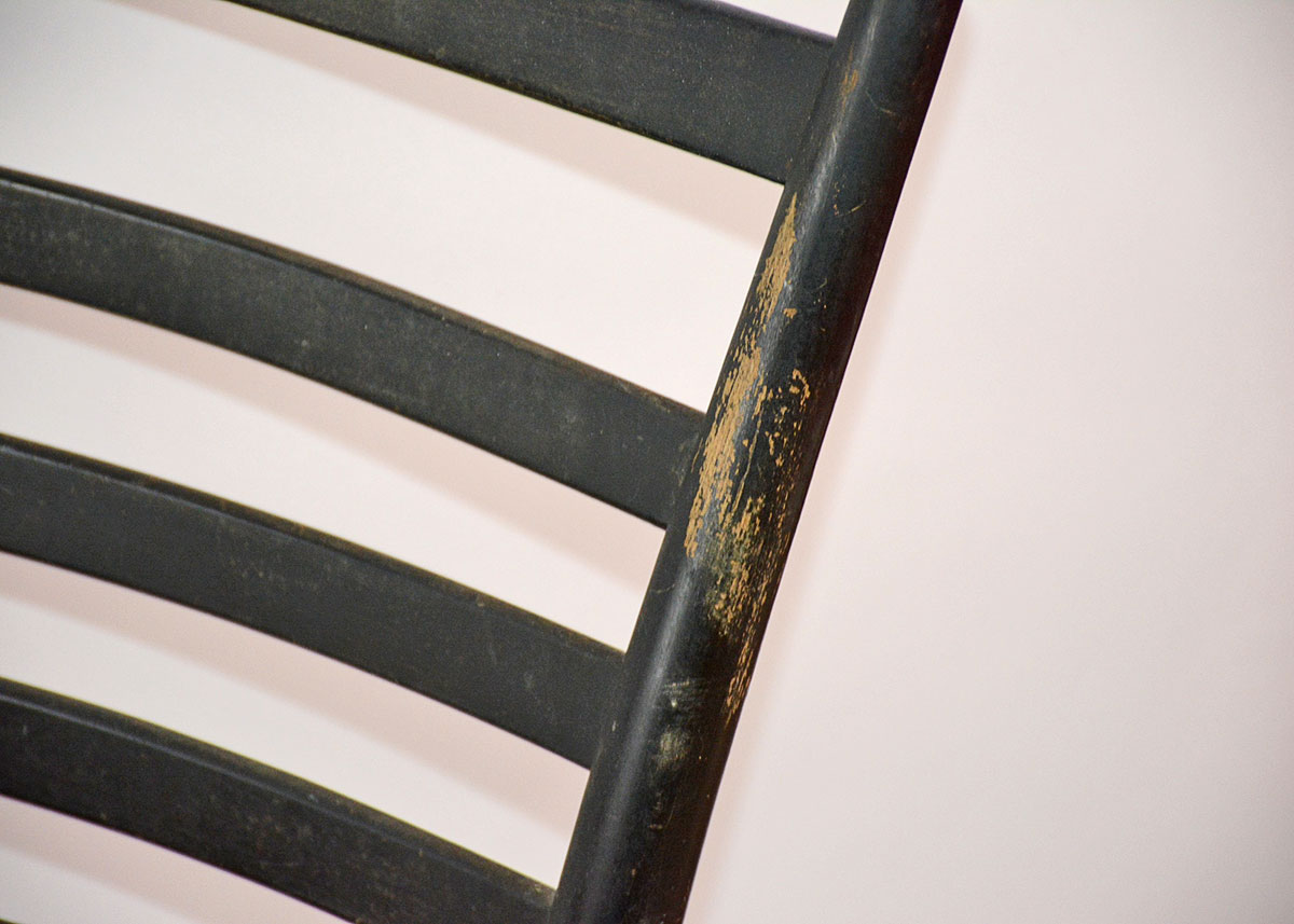 Painted Ladder Back Arm Chair