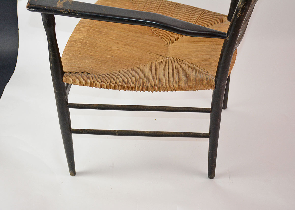 Painted Ladder Back Arm Chair