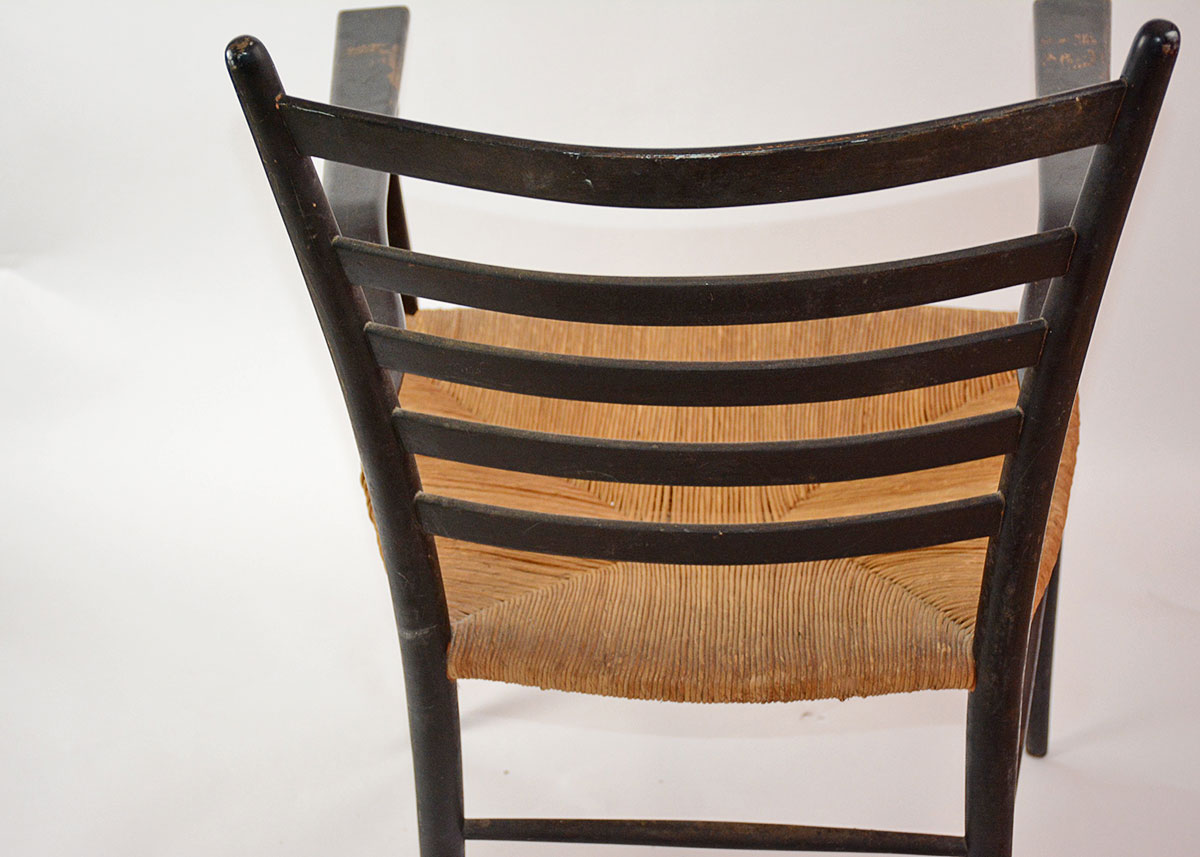 Painted Ladder Back Arm Chair