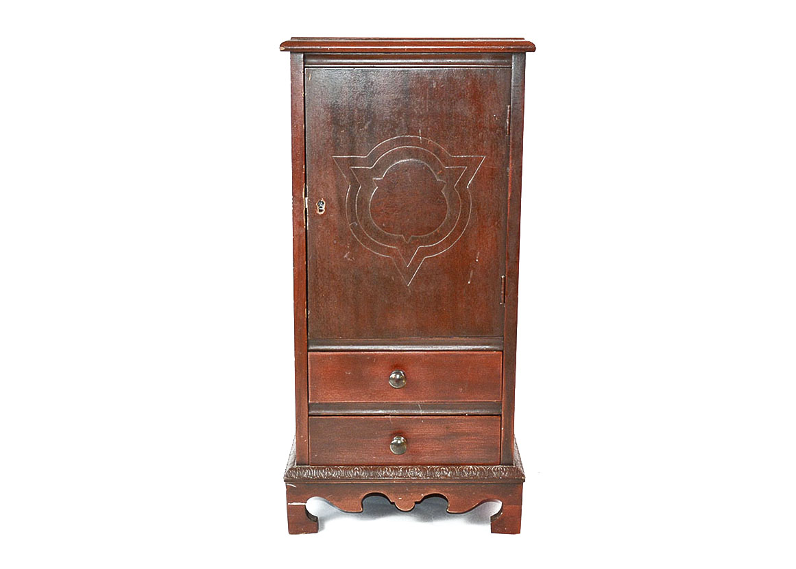 Vintage Copper Lined Walnut Humidor