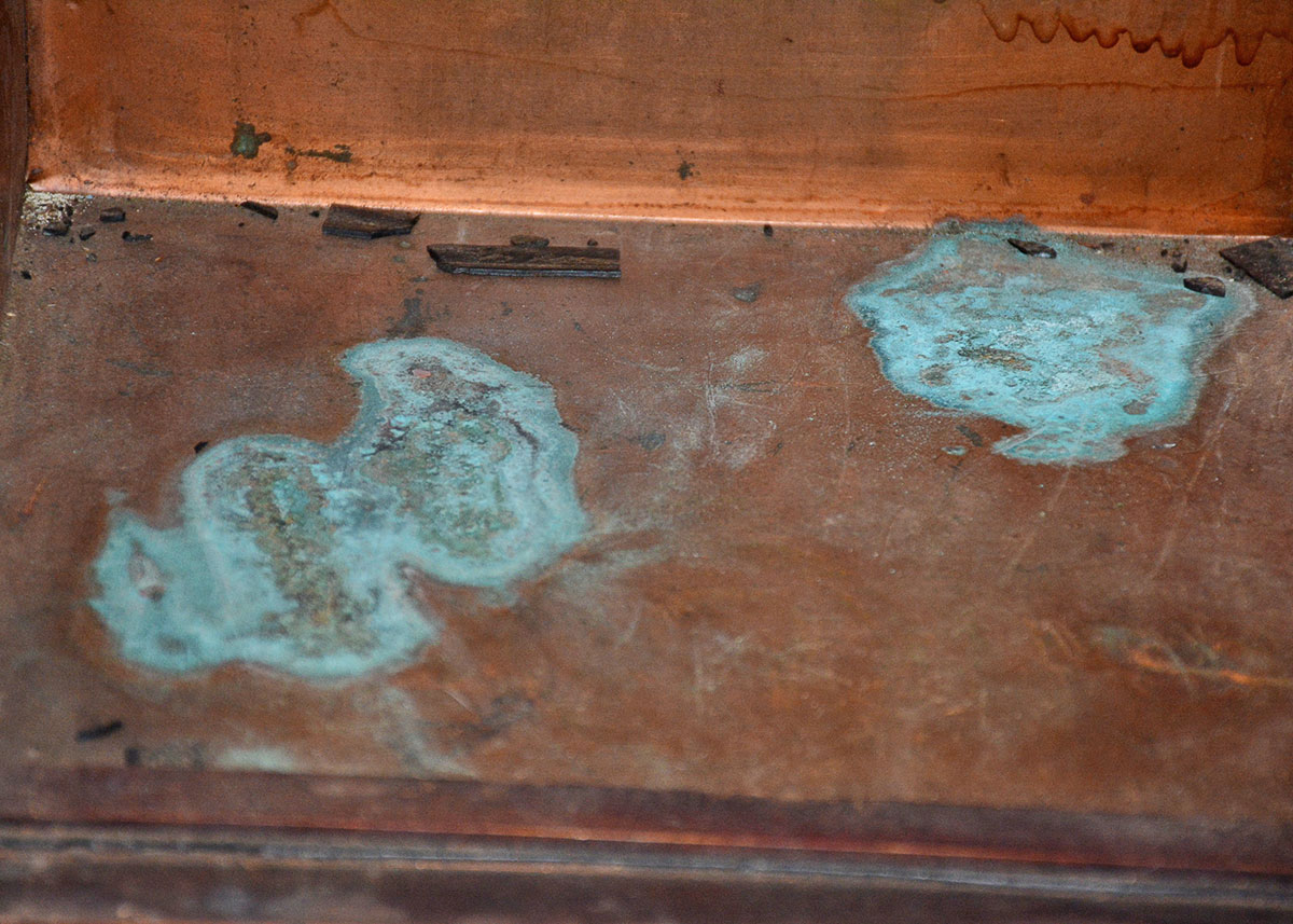 Vintage Copper Lined Walnut Humidor