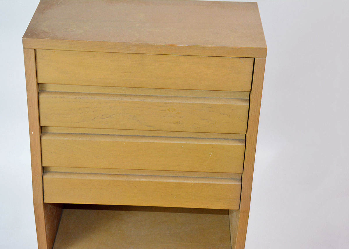Mid Century Style Maple Night Stand