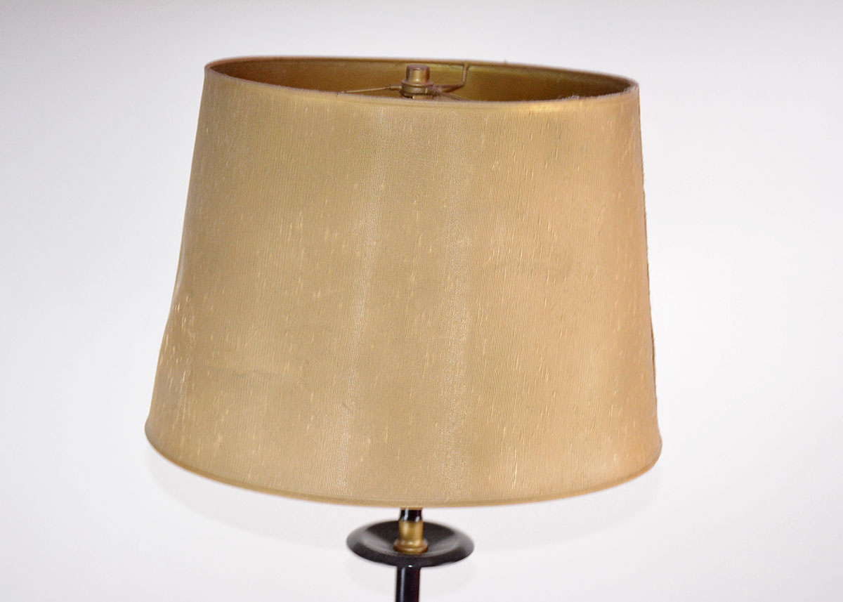 Vintage Gold and Black Floor Lamp