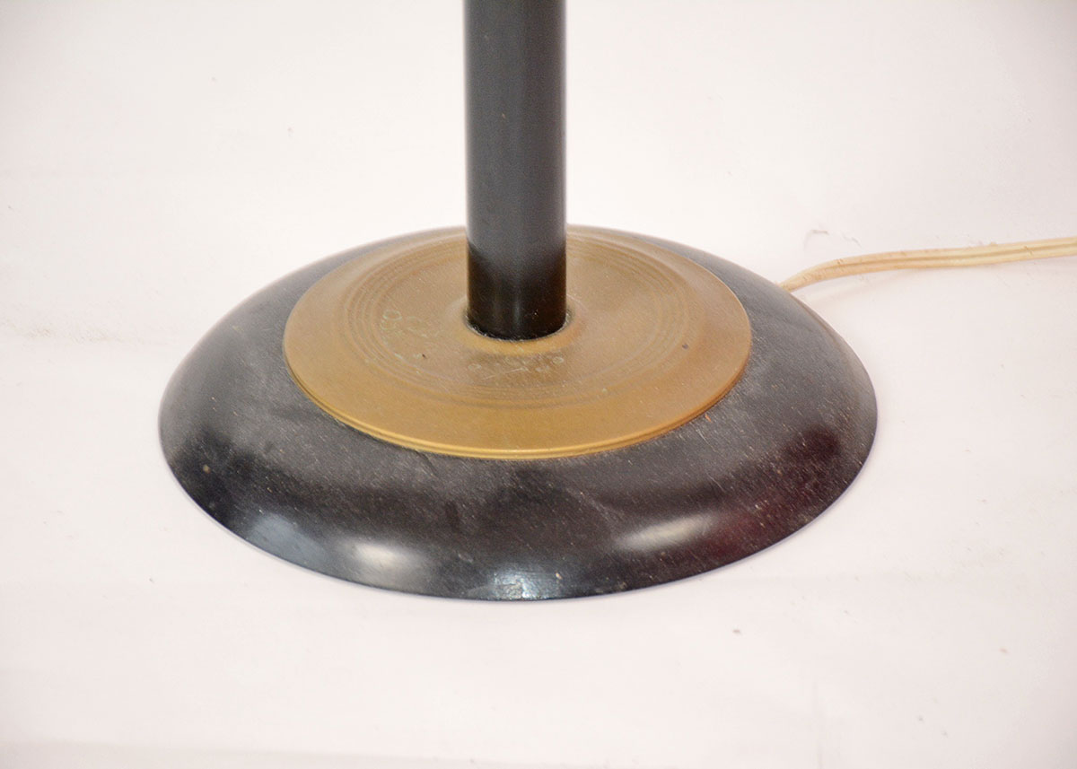 Vintage Gold and Black Floor Lamp