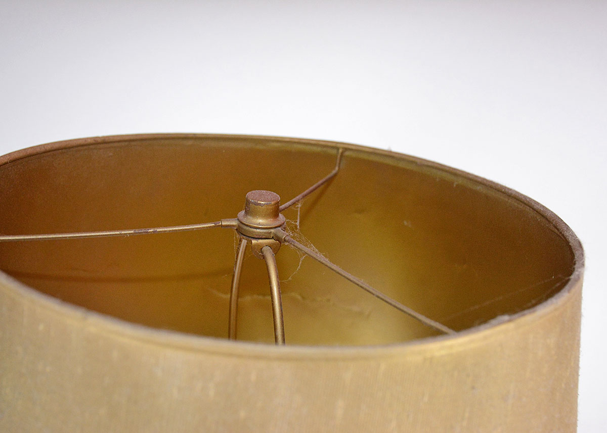 Vintage Gold and Black Floor Lamp