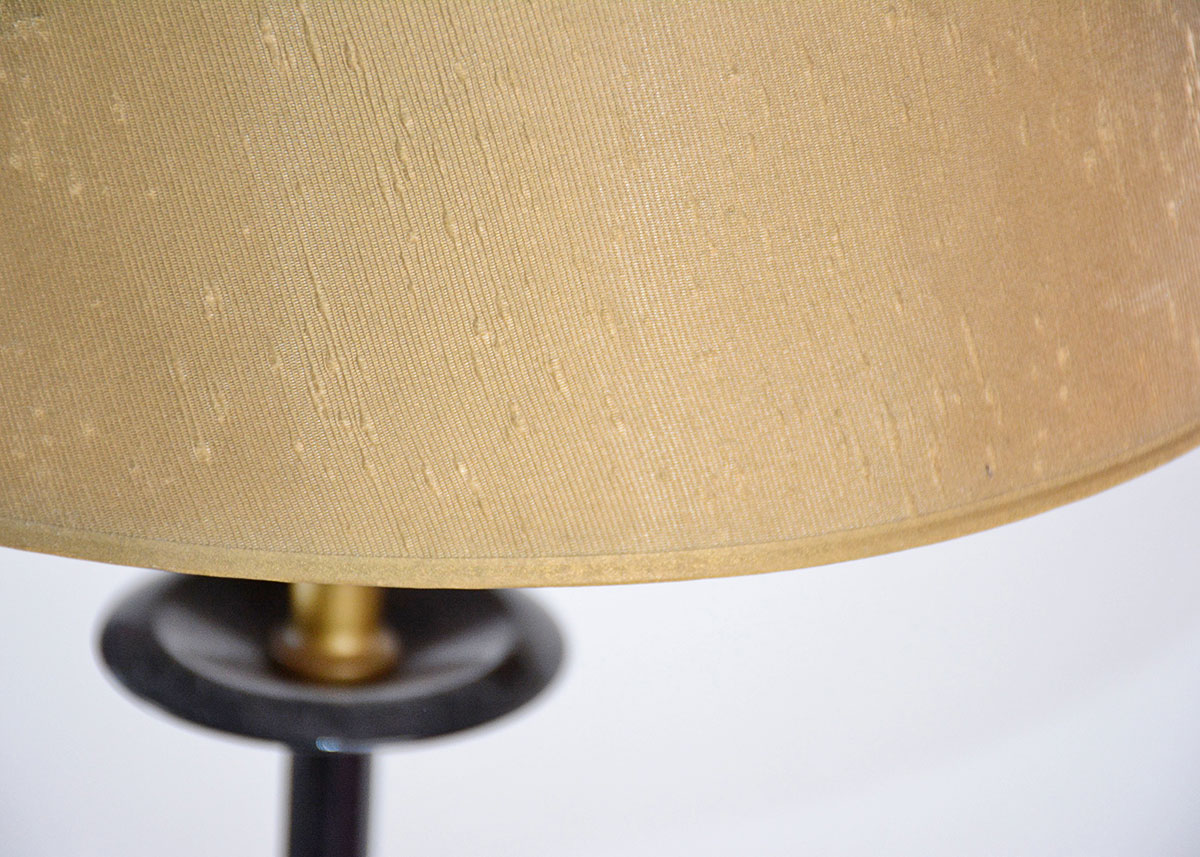 Vintage Gold and Black Floor Lamp