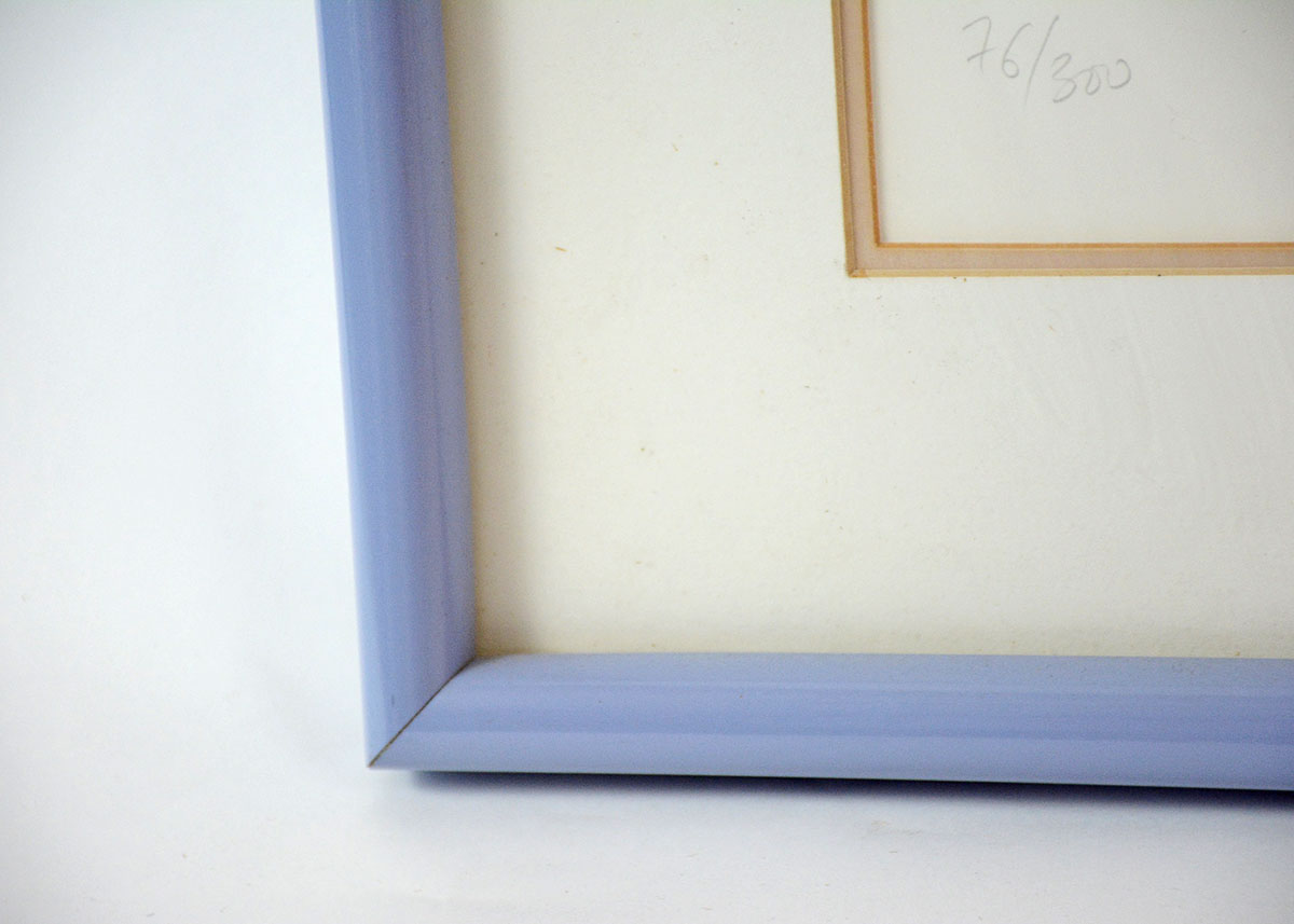 Framed and Signed Equestrian Serigraph of "Couleurs"