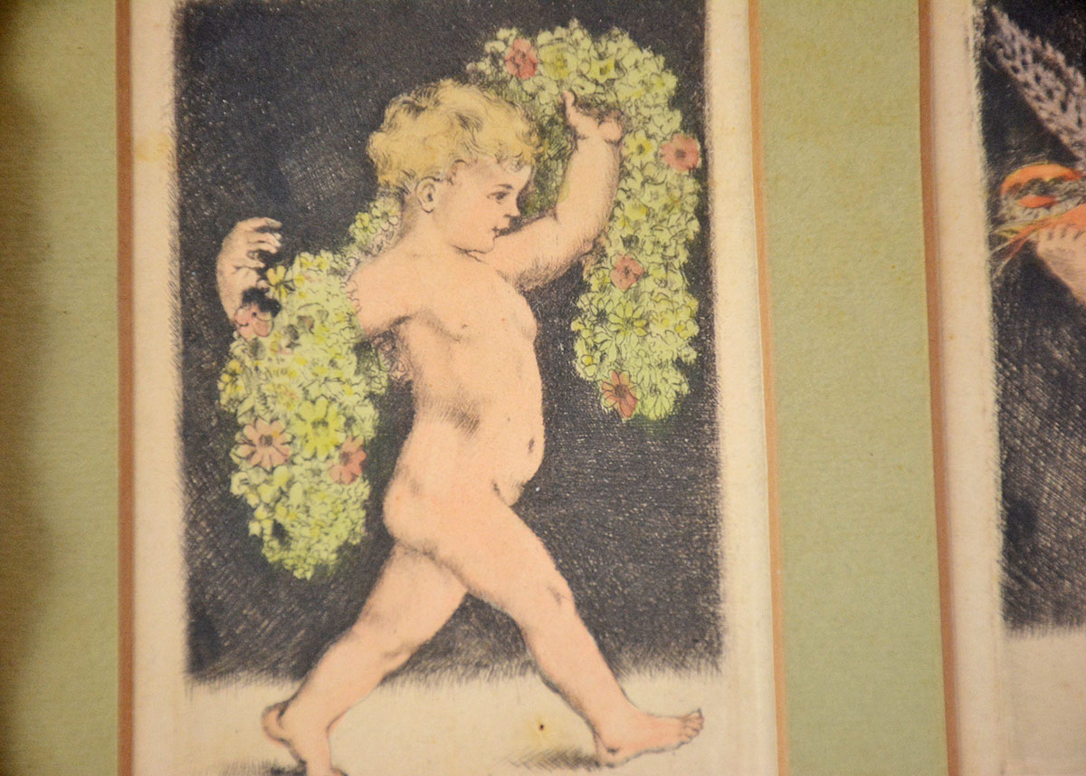 Framed Signed Etching Duo