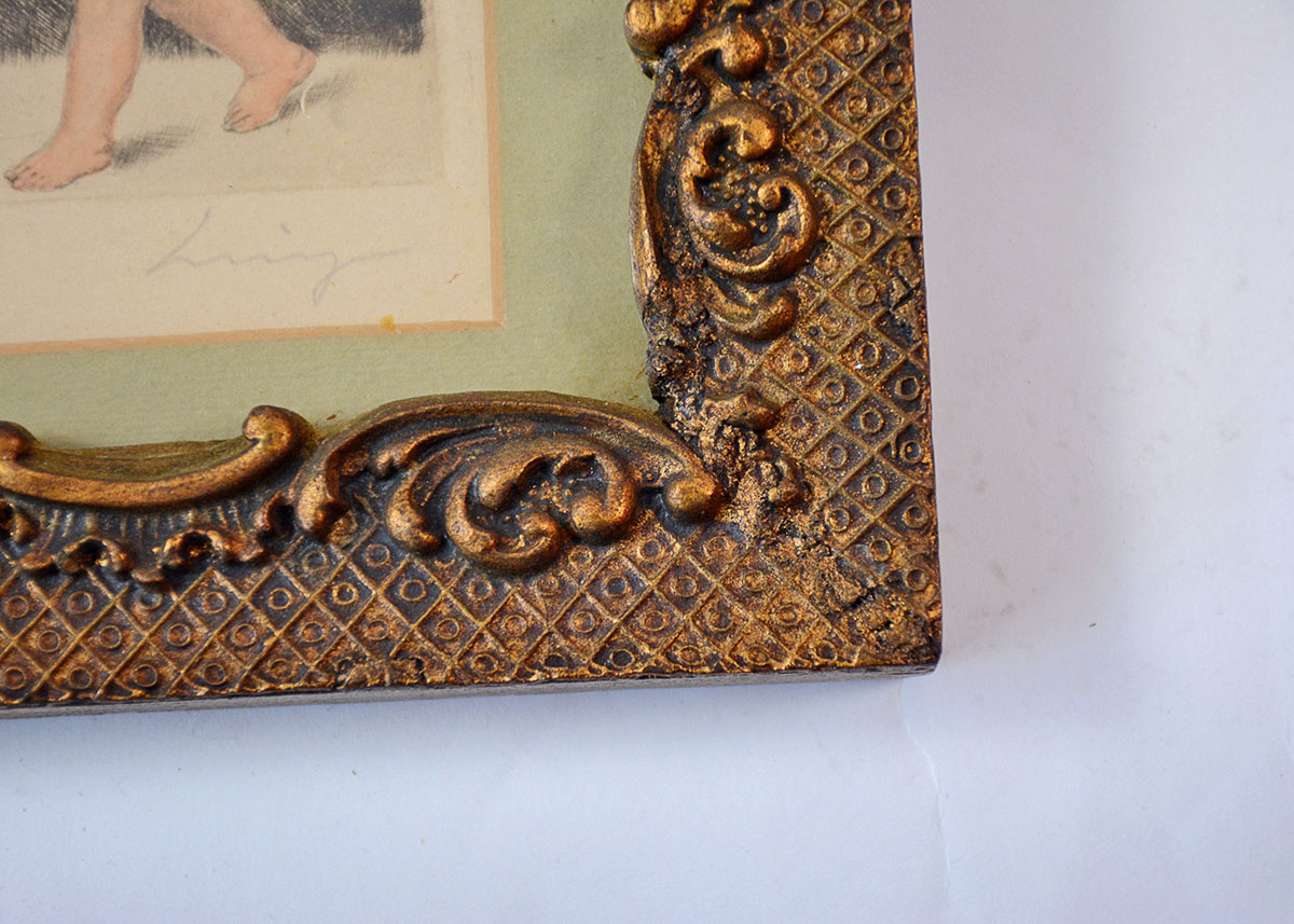 Framed Signed Etching Duo