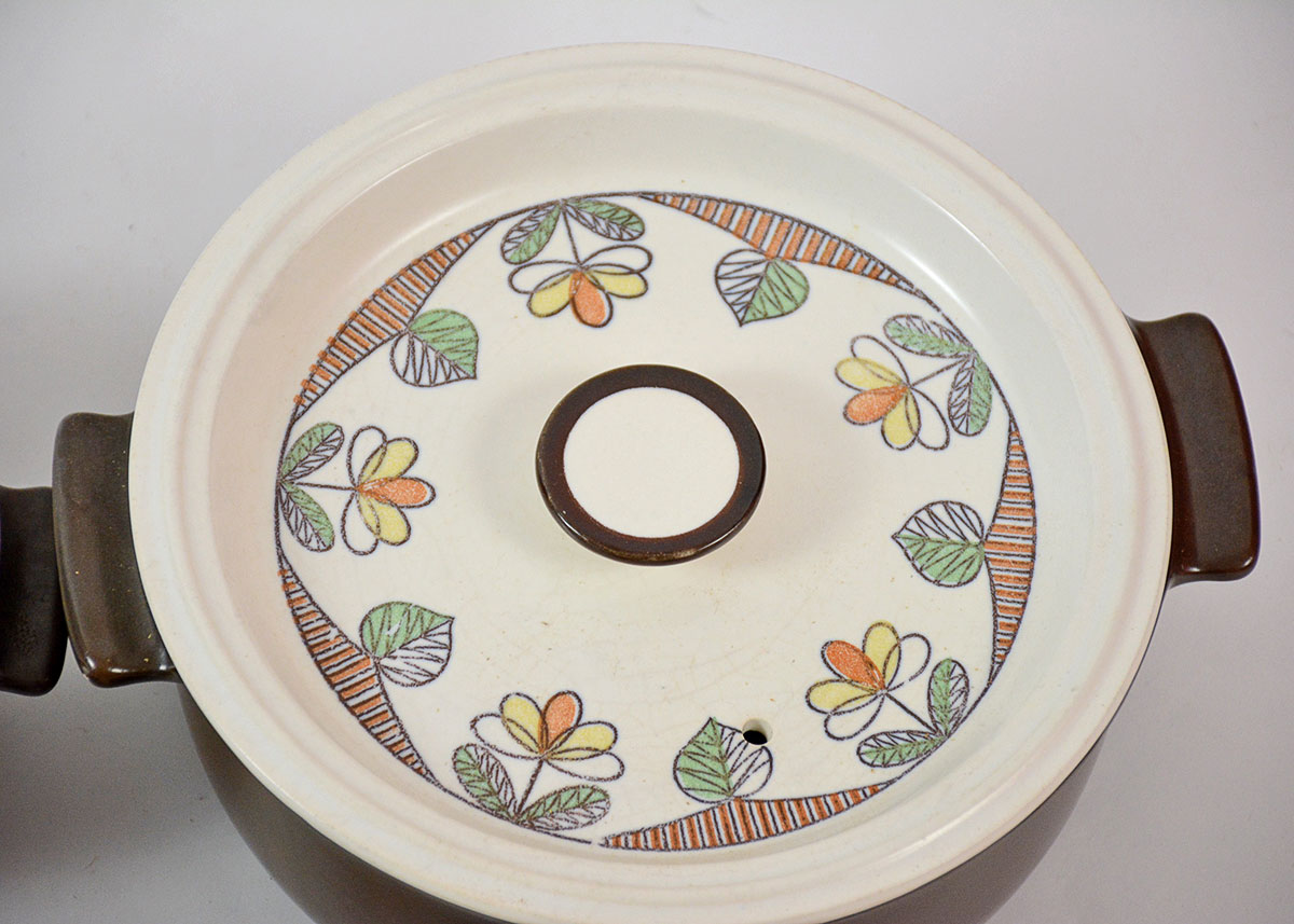 Set of Vintage Flame Chef Oven Crocks