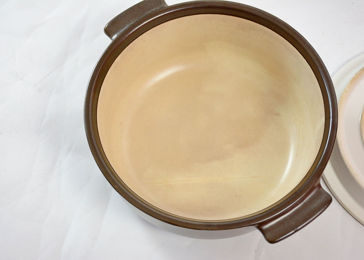 Set of Vintage Flame Chef Oven Crocks