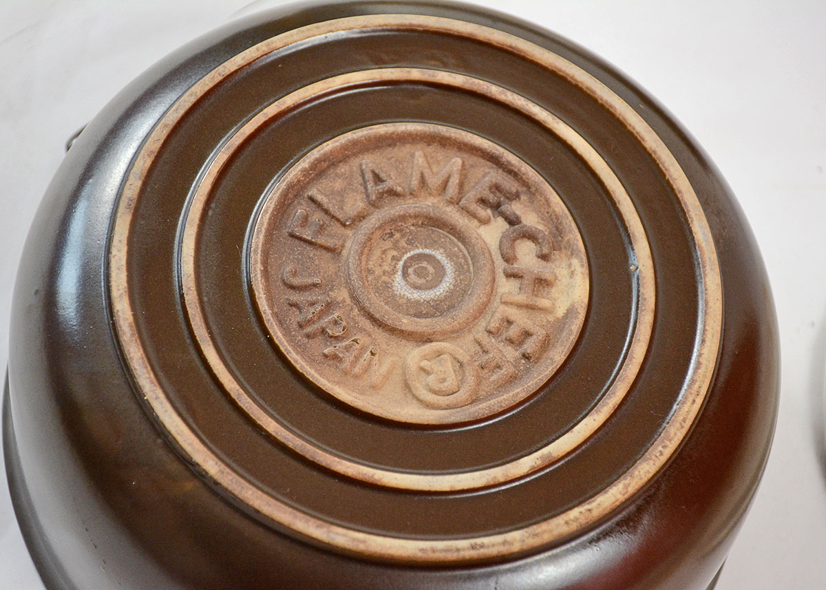 Set of Vintage Flame Chef Oven Crocks