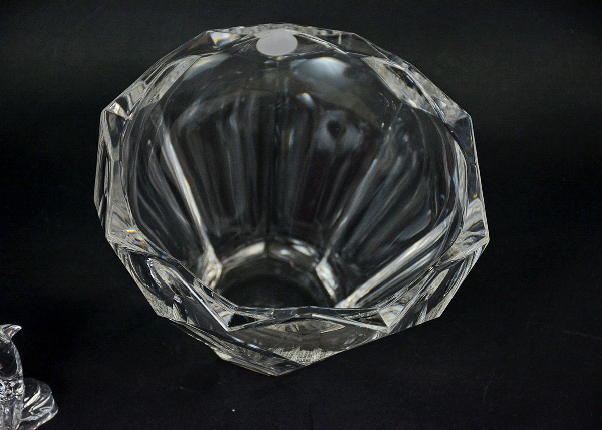 Crystal Lenox Bowl, Dolphin with Studio Nova Vase