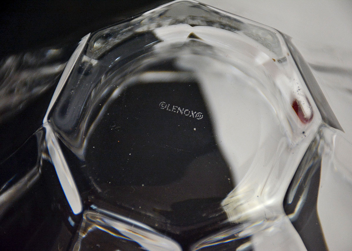 Crystal Lenox Bowl, Dolphin with Studio Nova Vase